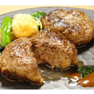 あか牛100%ハンバーグセット(あか牛ハンバーグ120g×6個 あか牛のたれ200ml)(南阿蘇村)
