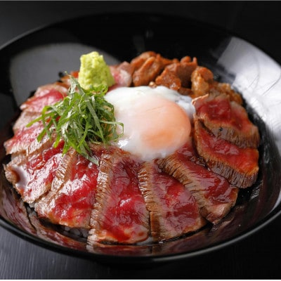 あか牛丼(2人前)セット(あか牛モモ200g あか牛のたれ200ml)(南阿蘇村)