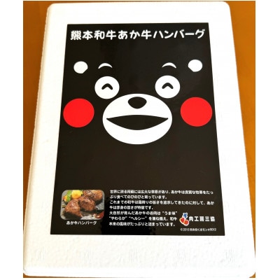 くまモンあか牛ハンバーグセット(あか牛ハンバーグ120g×6個)(南阿蘇村)