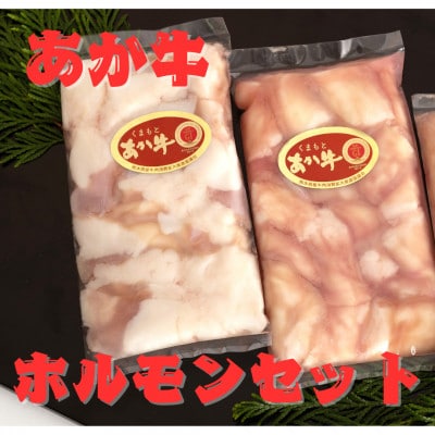 熊本県産　あか牛 牛小腸　ホルモンセット400g(200g×2パック)(南阿蘇村)