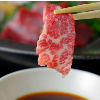 鮮馬刺しスライス4種バラエティーセット(南阿蘇村)