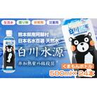 日本名水百選ミネラルウォーター「南阿蘇村白川水源」くまもんラベル 500mlボトル12本入り2ケース