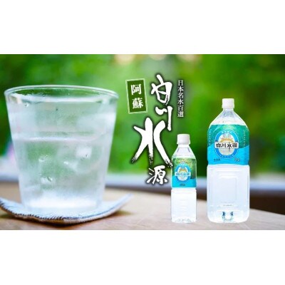 【毎月定期便】白川水源ミネラルウォーター500ML 24本入り/1ケース全3回