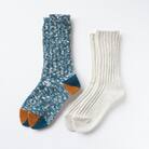 SOUKI SOCKS Puffy(オートミール)・Woody(ブルー)/S　011