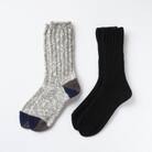 SOUKI SOCKS Puffy(ブラック)・Woody(グレー)/S　014