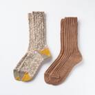 SOUKI SOCKS Puffy(キャメル)・Woody(キャメル)/M　017