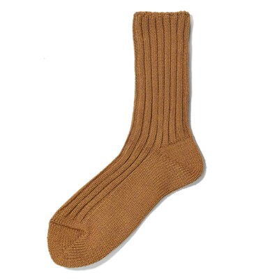 SOUKI SOCKS Puffy(キャメル)・Woody(キャメル)/M　017