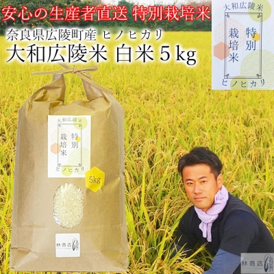 【令和6年産】特別栽培米　奈良県広陵町産ヒノヒカリ　白米5kg