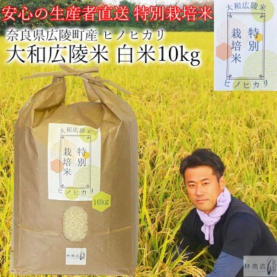 令和6年産 特別栽培米 奈良県広陵町産ヒノヒカリ 白米10kg
