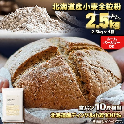 北海道産 スペルト小麦全粒粉 ディンケルスター  2.5kg