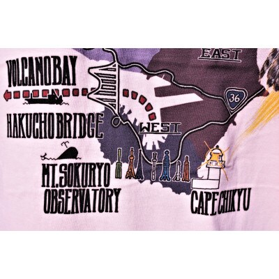 室蘭市 市制100年記念 ハヤブサTシャツ ベビーピンク (Mサイズ)