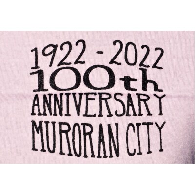 室蘭市 市制100年記念 ハヤブサTシャツ ベビーピンク (Mサイズ)