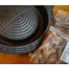 室蘭工業大学ものづくり基盤センター企画　特製深型ジンギスカン鍋と味付け豚肉セット