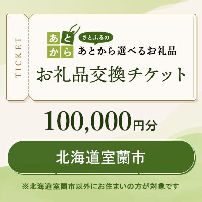 北海道室蘭市　お礼品交換チケット　100,000円分