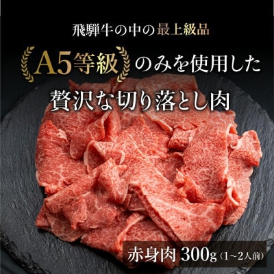 A5等級飛騨牛 赤身 切り落とし 300g BP024