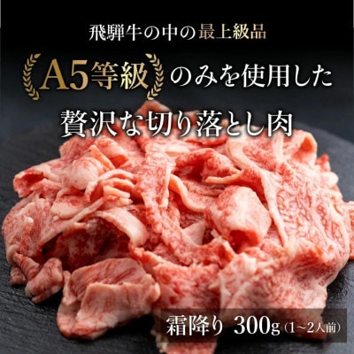 A5等級飛騨牛 霜降り 切り落とし 300g BP023