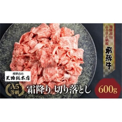 A5等級飛騨牛 霜降り 切り落とし 600g BP026