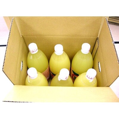 ストレート飛騨りんごジュース1L×6本箱詰め。何も足さないピュアな逸品をどうぞ。 b549