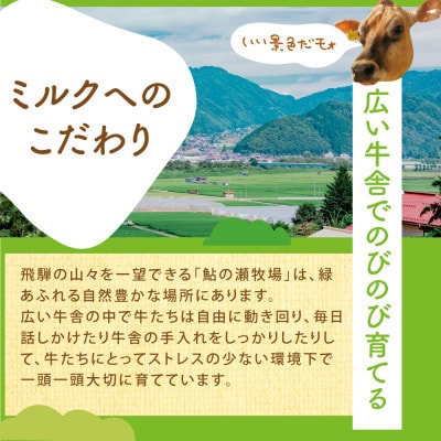 【2週間毎定期便】牧成舎　低温殺菌牛乳3本全6回