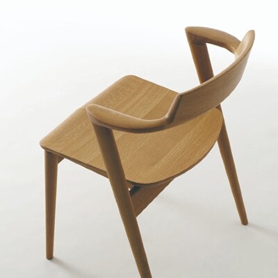 【飛騨の家具】　飛騨産業　セオトセミアームチェア(ホワイトオーク) TR3777