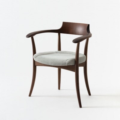 【飛騨の家具】飛騨産業　HIDA　CRESCENTアームチェア(張り座)　ウォルナット　CG301