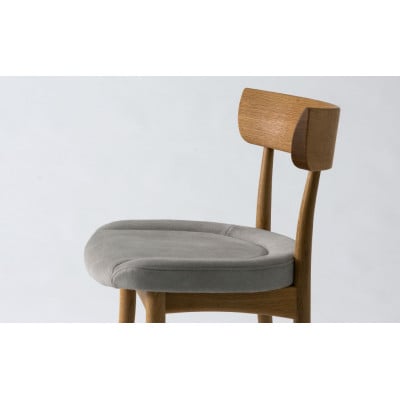 【飛騨の家具】飛騨産業　HIDA　CRESCENT　チェア(張り座)ホワイトオーク　CG302