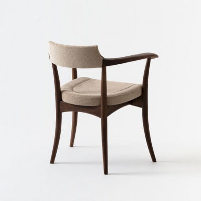 【飛騨の家具】飛騨産業　HIDA　CRESCENTアームチェア(背・張り座)ウォルナット　CG305