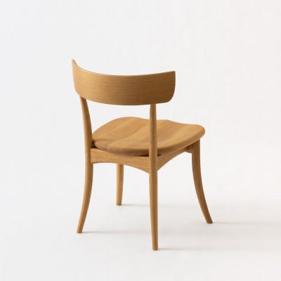 【飛騨の家具】飛騨産業　HIDA　CRESCENT　チェア(板座)ホワイトオーク　CG308