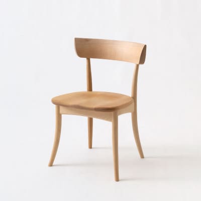 【飛騨の家具】飛騨産業　HIDA　CRESCENT　チェア(板座)国産カバ　CG309