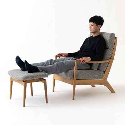 【飛騨の家具】飛騨産業パーソナルソファ&オットマン TR3797【複数個口で配送】