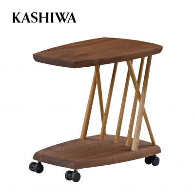【KASHIWA】CIVIL(シビル)プチテーブル　キャスターテーブル 飛騨の家具 TR4116