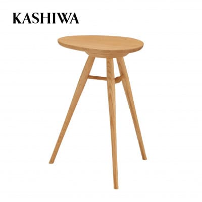 【KASHIWA】エッグテーブル サイドテーブル 飛騨の家具 オーク材 TR4127