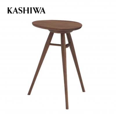 【KASHIWA】エッグテーブル サイドテーブル 飛騨の家具 ウォールナット材 TR4128