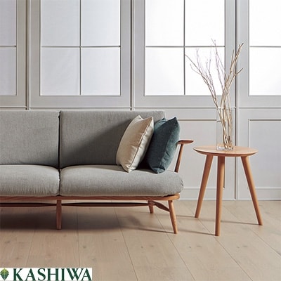 【KASHIWA】サイドテーブル 飛騨の家具　オーク材　無垢材 TR3262