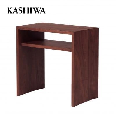 【KASHIWA】サイドテーブル 飛騨の家具 ウォールナット材　無垢材　2ウェイタイプ TR4129