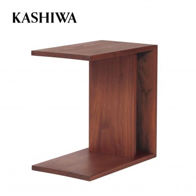 【KASHIWA】サイドテーブル 飛騨の家具 ウォールナット材　無垢材　2ウェイタイプ TR4129