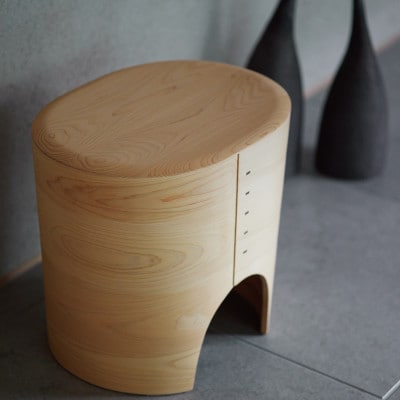 【KASHIWA】HINOCO ひのこ スツール 岐阜県産檜 飛騨の家具 柏木工 ひのき AM046