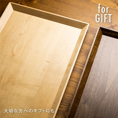 TaKuMi Craft 木の長角トレー Lサイズ ブラックウォールナット材BL039