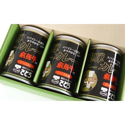 【2022年8月下旬発送】飛騨牛カレー 3缶 セット a553