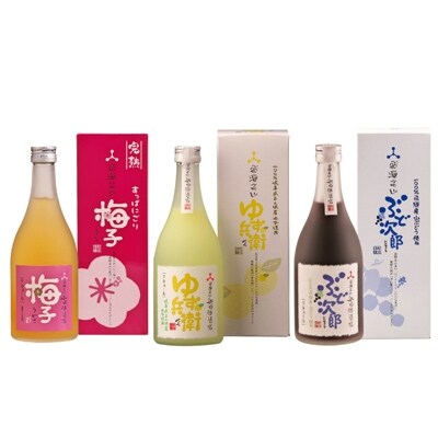 リキュール500ml 3本 飲み比べ 日本酒使用 柚子酒 梅酒 ぶどう酒 飛騨 舩坂酒造 B593 お礼品詳細 ふるさと納税なら さとふる