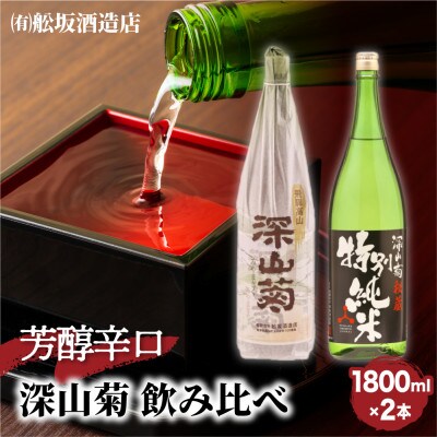 芳醇で辛口な深山菊飲み比べセット 1800ml×2本 TR4329