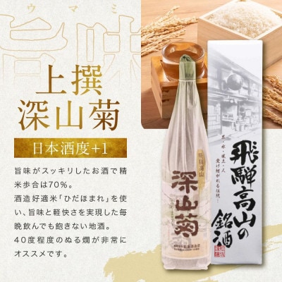 芳醇で辛口な深山菊飲み比べセット 1800ml×2本 FB032