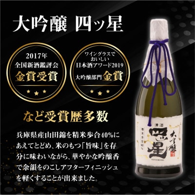 華やかでフルーティーな大吟醸「大吟醸四ッ星」720ml×1本　TR4330