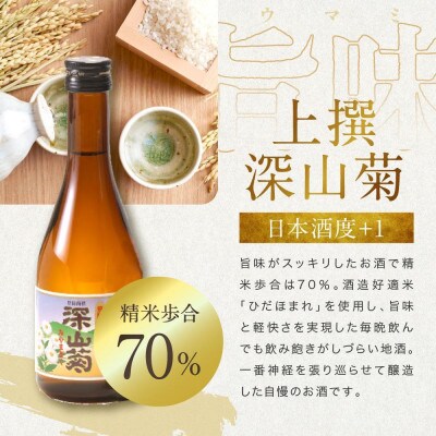 飛騨の辛口地酒をレトロな小袋に入れた飲み比べセット　300ml×2本 FB037