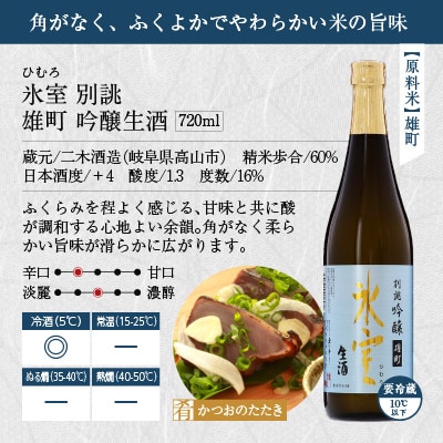 飛騨高山銘酒　裏天領 氷室 飲み比べセット TR3369