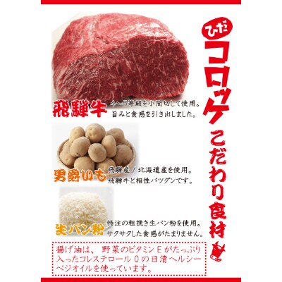 うまい!でかい!手作り飛騨牛コロッケ120g×18個 揚げ調理済の冷凍品 b691