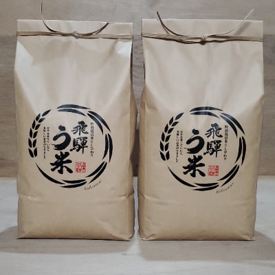 飛騨高山産コシヒカリ・令和6年・玄米・10kg『飛騨う米』米コン3年連続特別優秀賞　TR3202
