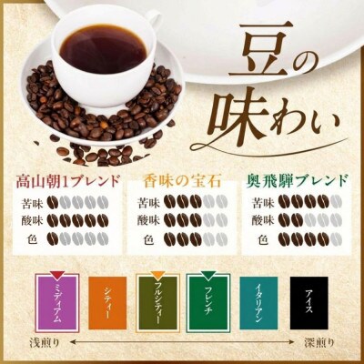 自家焙煎コーヒードリップバッグ「高山朝1ブレンド+香味の宝石+奥飛騨ブレンド」15個 GT024