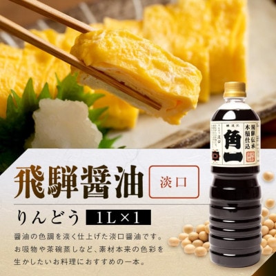 手作り 木桶仕込み 飛騨醤油3種と天然醸造みそ2種 セット(化粧箱入) AV018