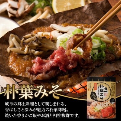 みそ・味噌だれ 3種セット計6個(朴葉みそ/辛旨にんにく味噌だれ/こく旨鶏やさい鍋みそ) AV025